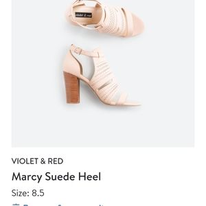 Violet & red marcy suede heel Clearance